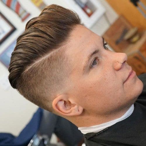 undercut for men with oval face