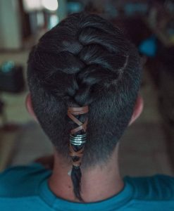 french braid hairstyle for men