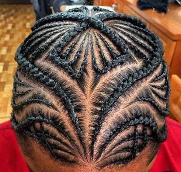 braided hairstyle for long haired men