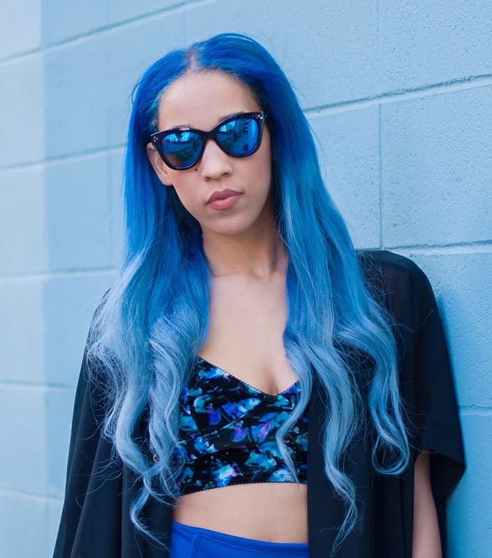 mermaid blue hair color