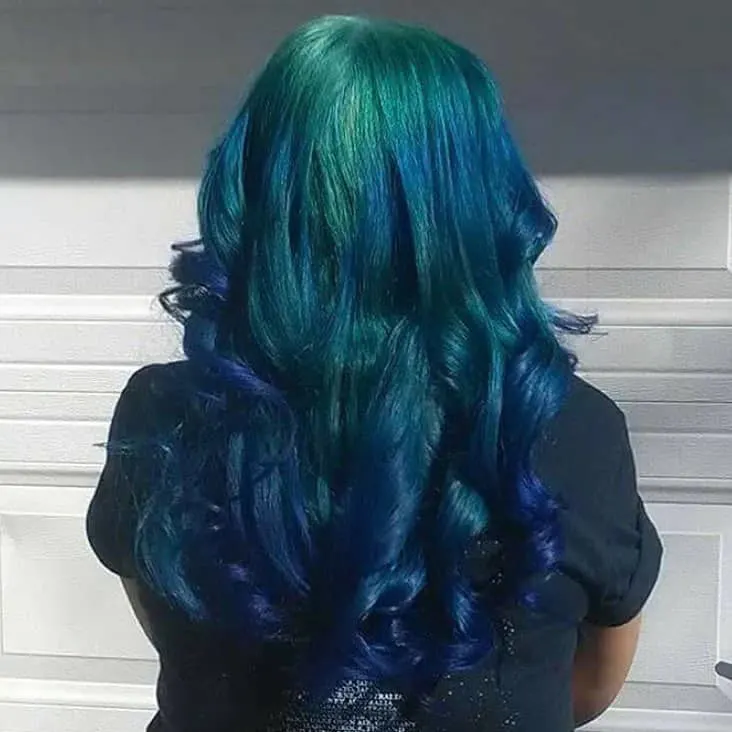 black girls with mermaid blue hair