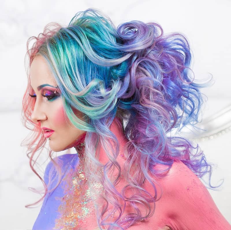 mermaid galaxy hair