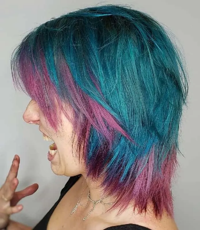 layered mermaid hair 