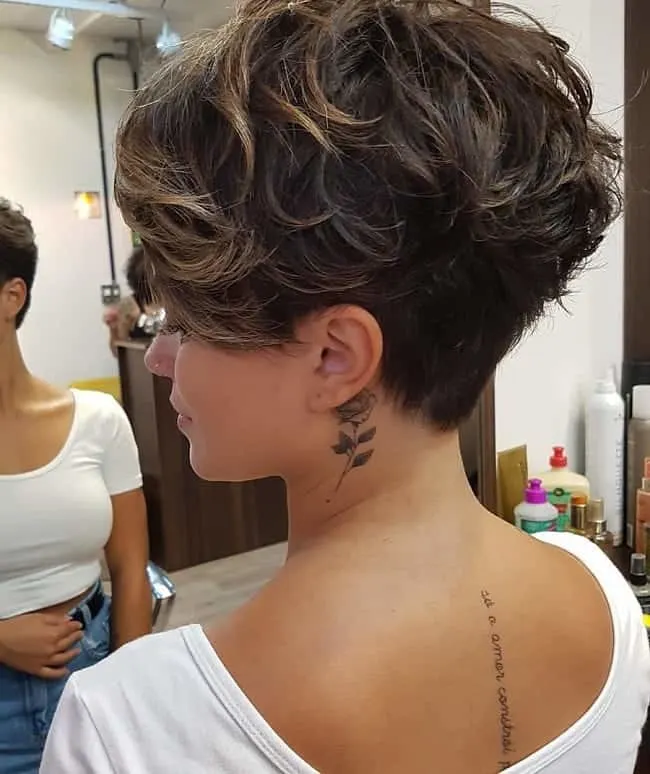 short messy pixie for women