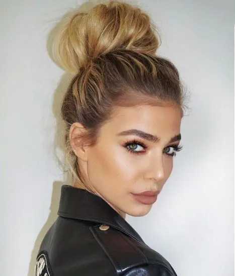 Voluminous Messy Top Knot for Women