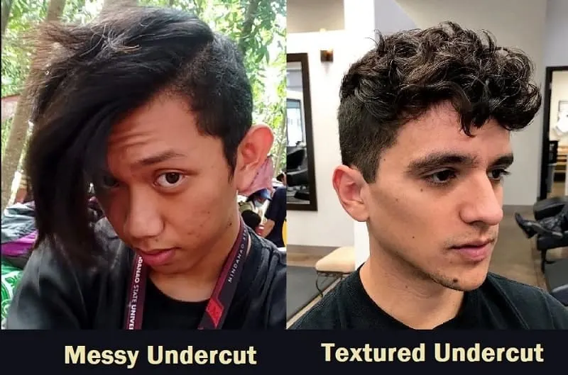 Messy Undercut vs Textured Undercut