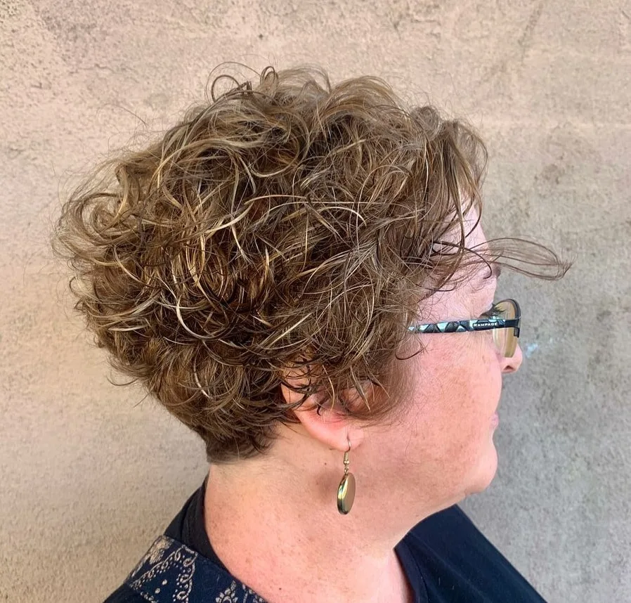 messy wedge haircut for women over 60
