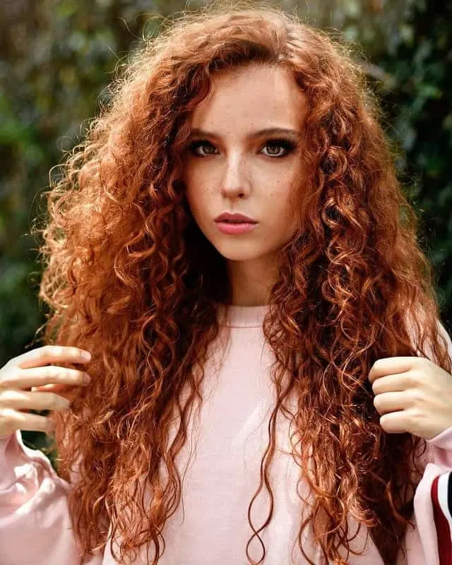 mexican red curly hair