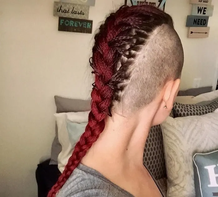 micro braided mohawk