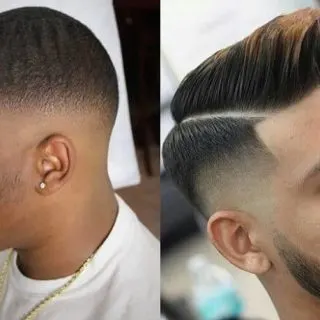 mid and bald taper fade