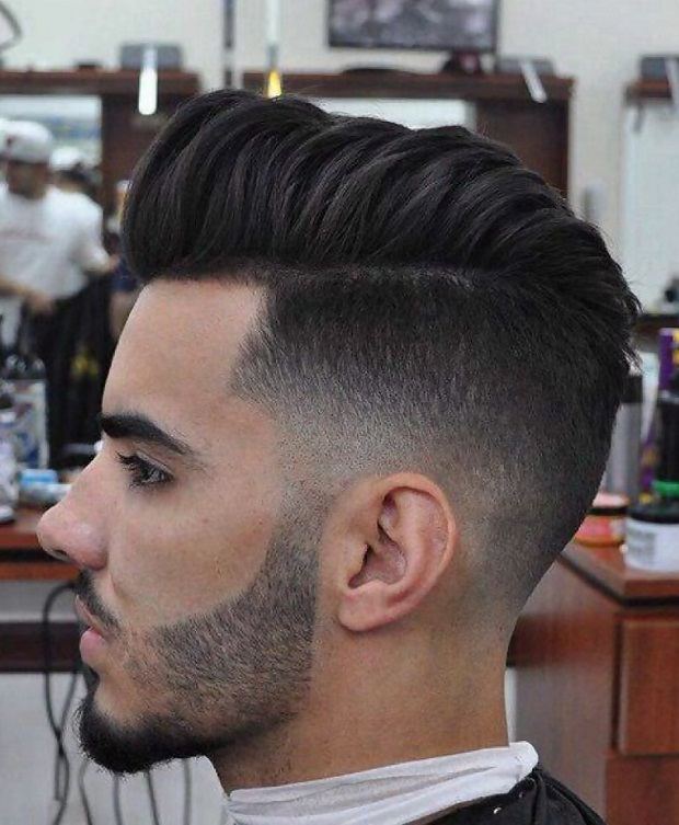 mid fade comb over for thick hair