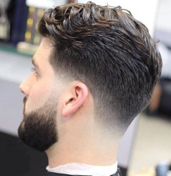 Mid taper fade with waves