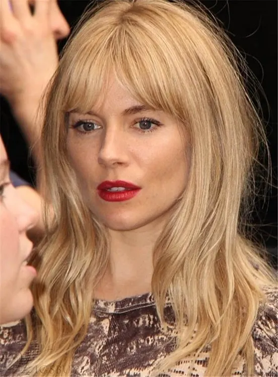 long layered hairstyles with mid parted bangs