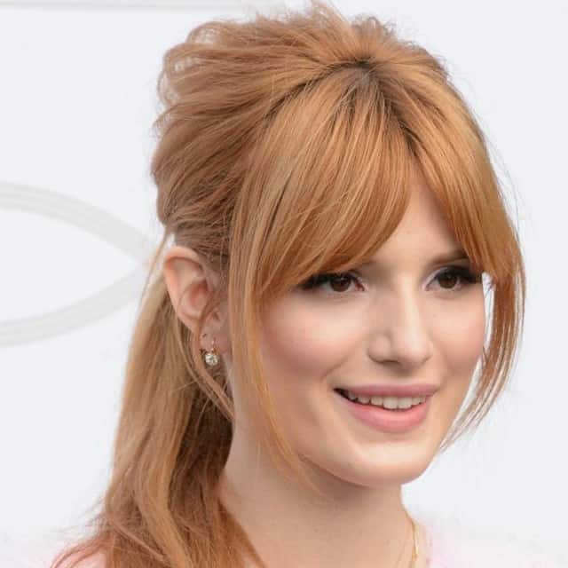 How to Style Middle Part Bangs for Round Face