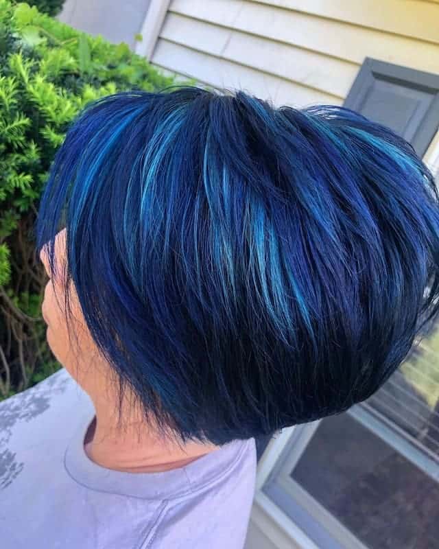 cobalt blue color hair