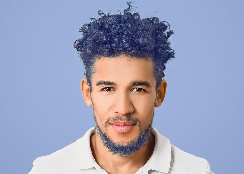 midnight blue hair color for men