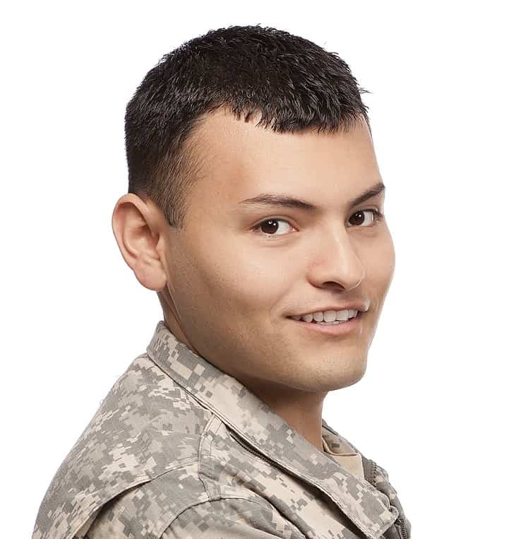 military haircut