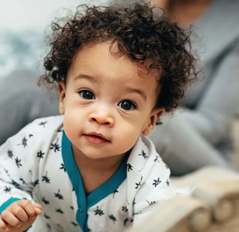 mixed baby boy's hairstyle