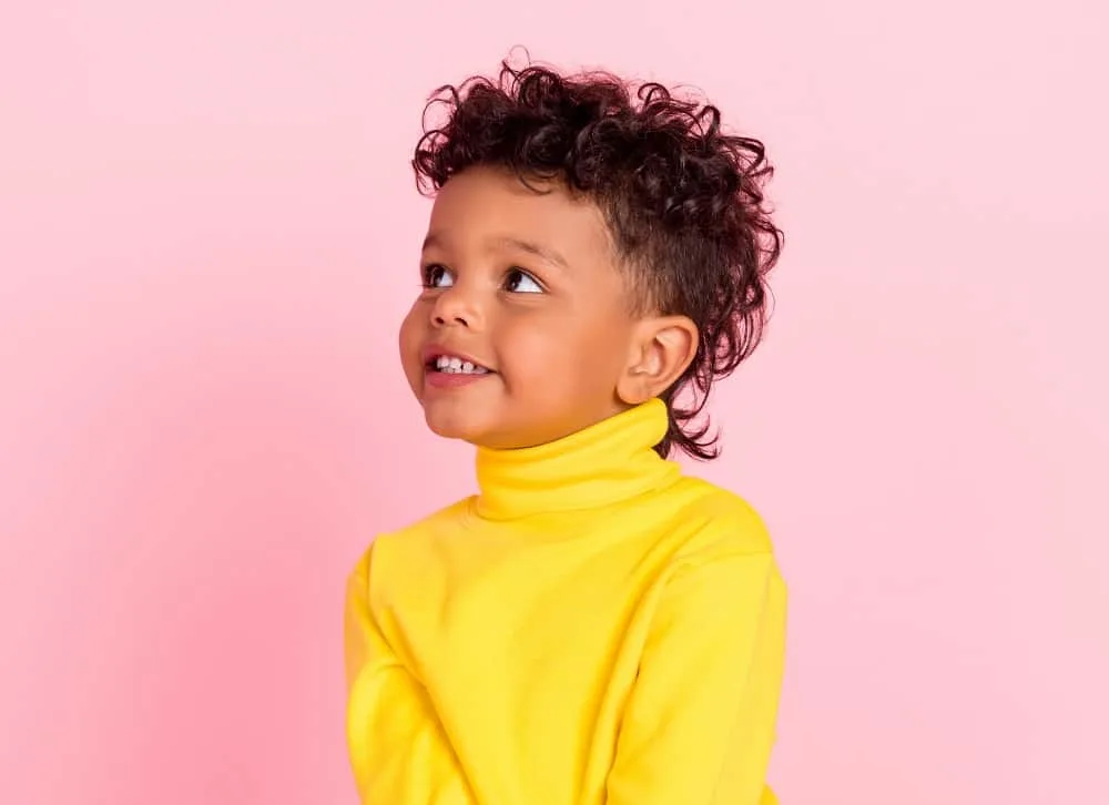 mixed boy's mullet haircut