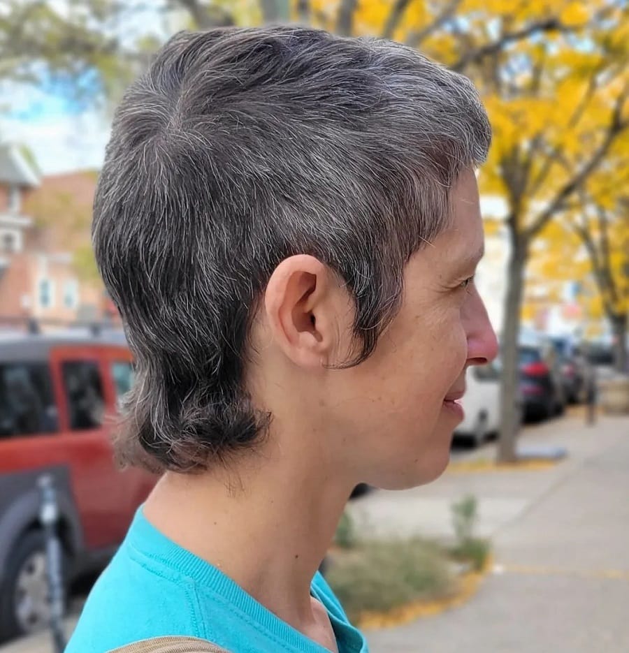 mixie cut for older women