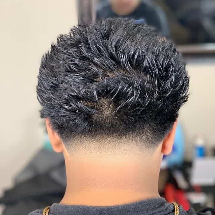 Low Taper Fade Curly Hair For Men - Fashionisk