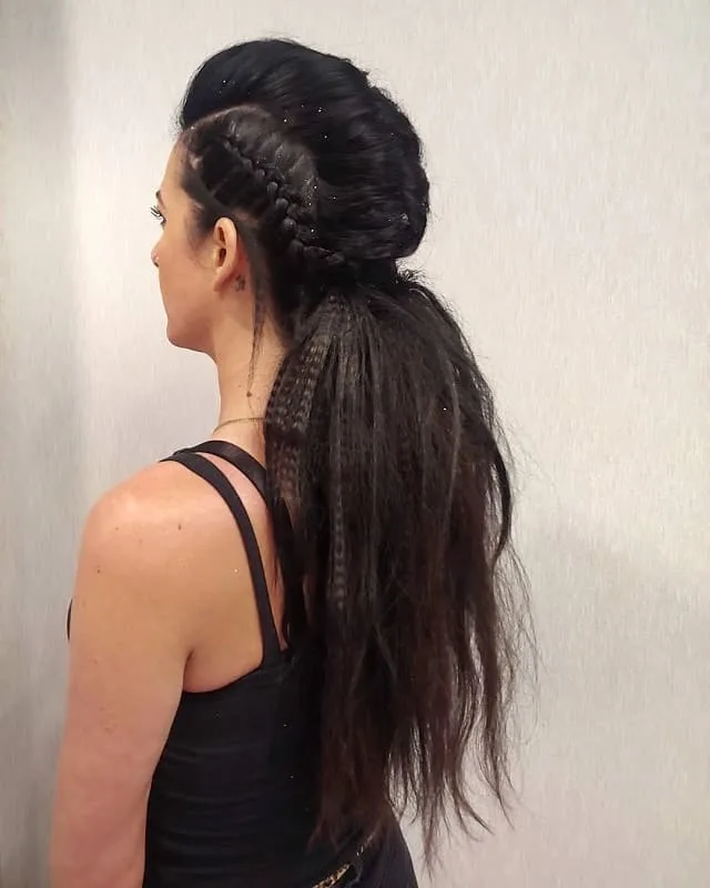 Mohawk Braided Ponytail