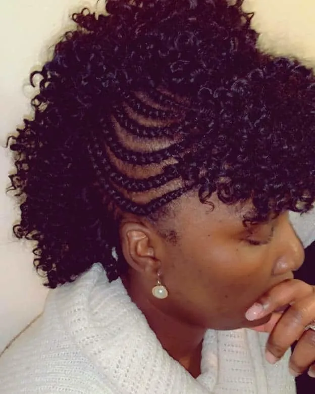 mohawk cornrows for women 