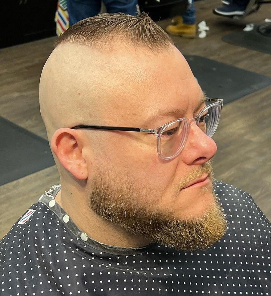 mohawk for fine hair with glasses