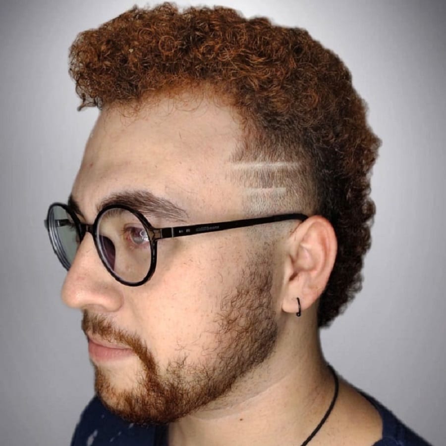 mohawk for men with glasses