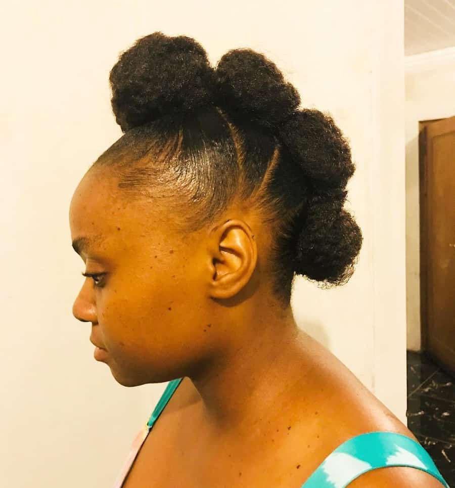 mohawk hairstyle for natural black hair