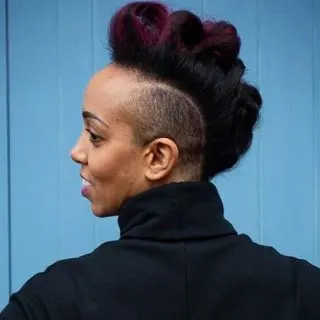 mohawk with weave for women