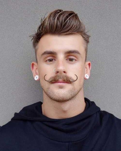 Mustache styles for young men