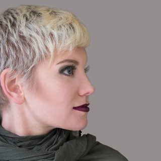 natural grey hair with blonde highlights