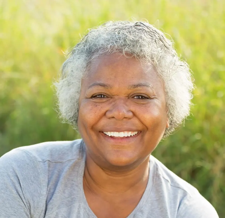 natural hair bob for older black women