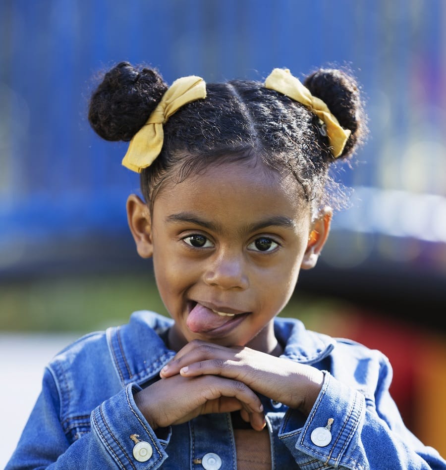 natural hairstyle for 5 year old black girls