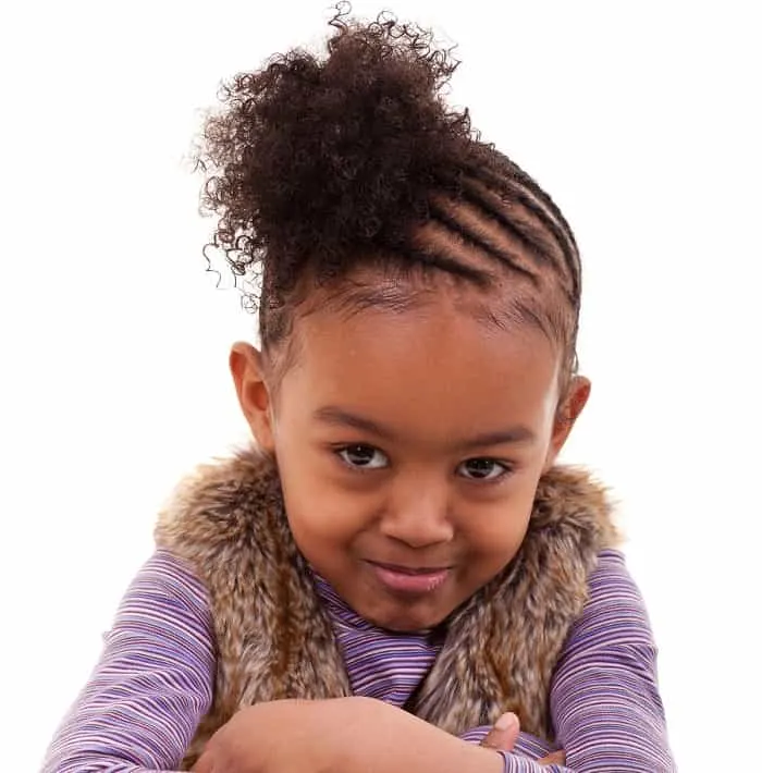 natural hairstyle for little girl