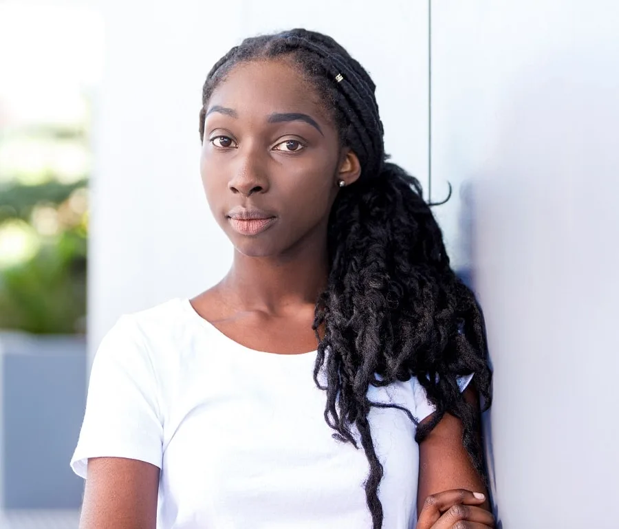 natural hair dreads for black teenage girls