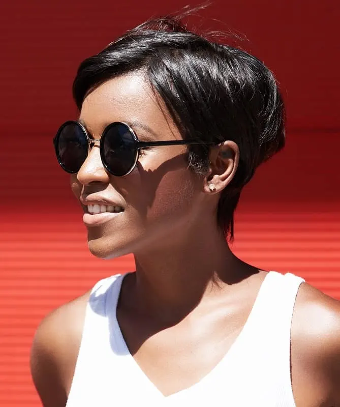 natural thin hairstyle for black girl