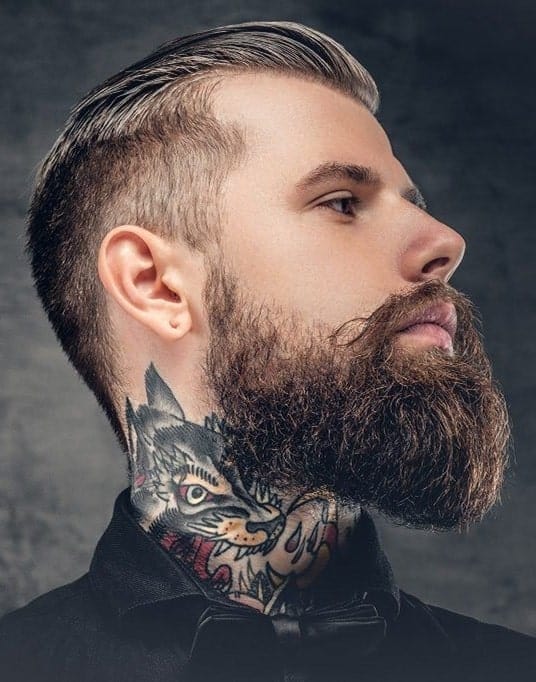 classy neck beard styles for men