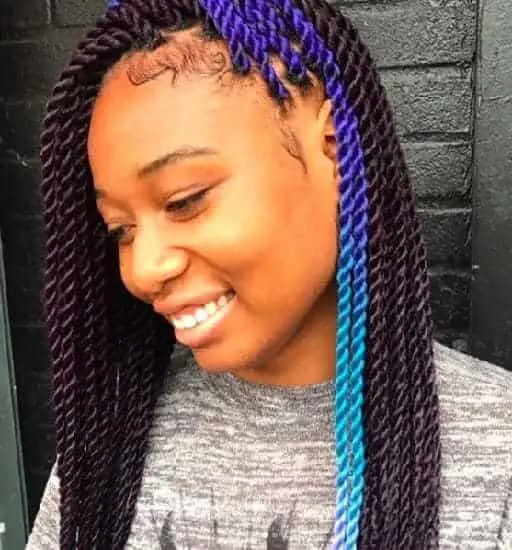 Marley Twists hairstyle with attachment