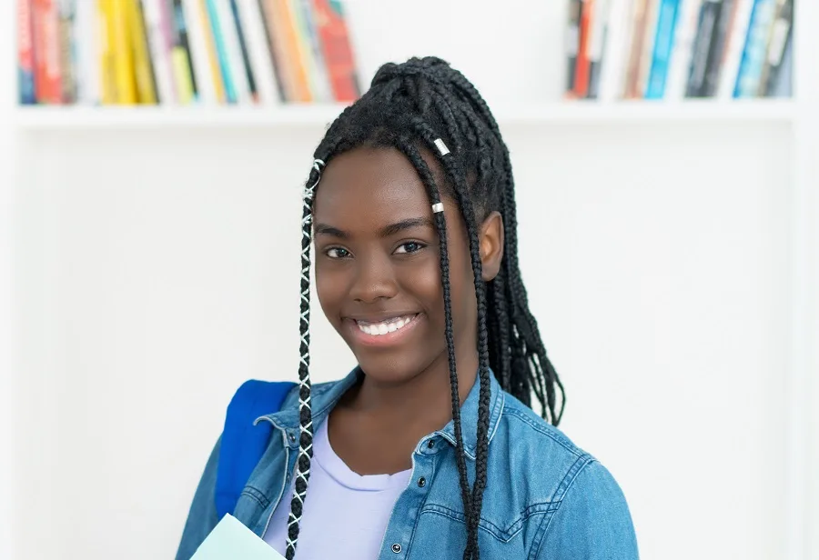 nigerian braided ponytail