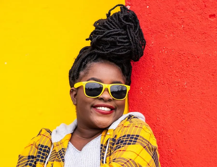 nigerian hair bun with attachment