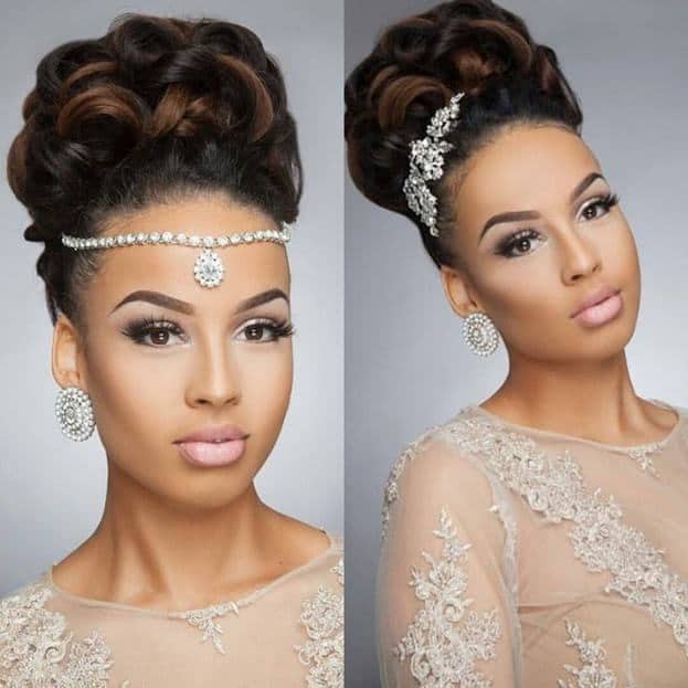 nigerian wedding hairstyle for bride