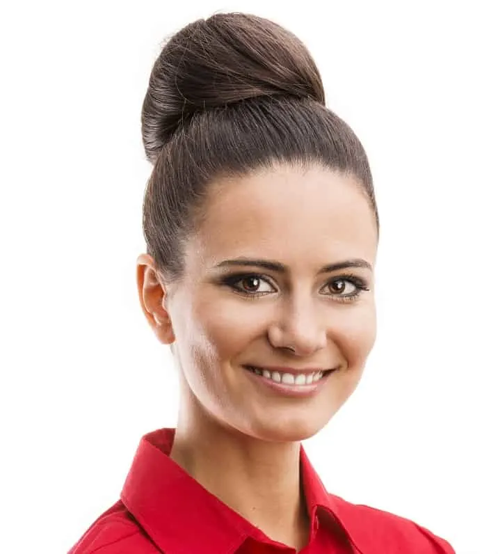 office hairstyle for round face