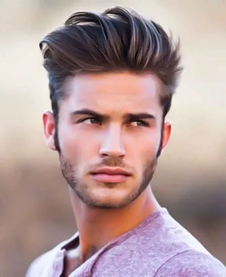 slicked back hairstyle for indian men
