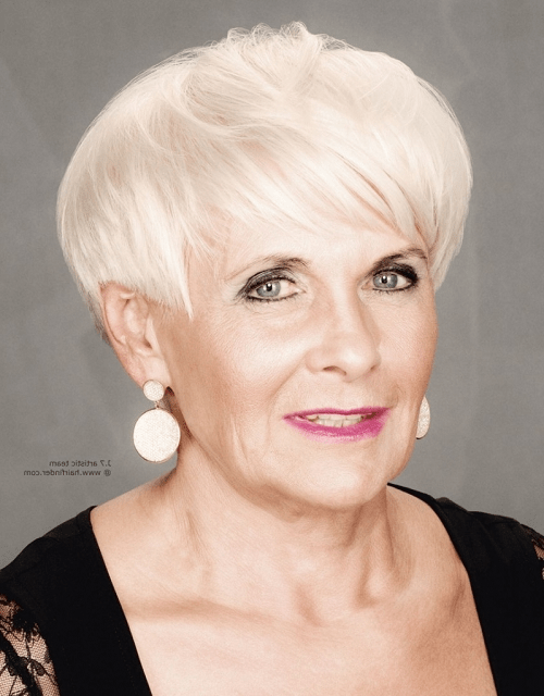 short haircuts for older ladies
