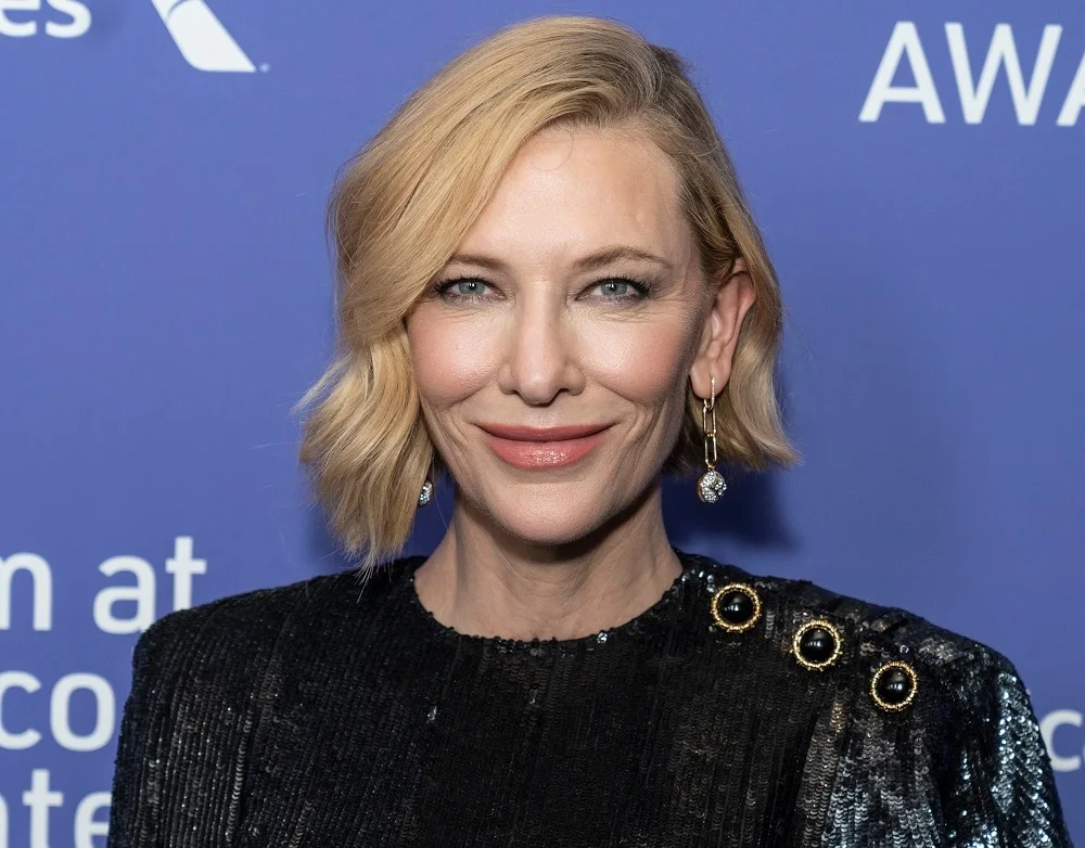 Older celebrity actress with bob haircut - Cate Blanchett