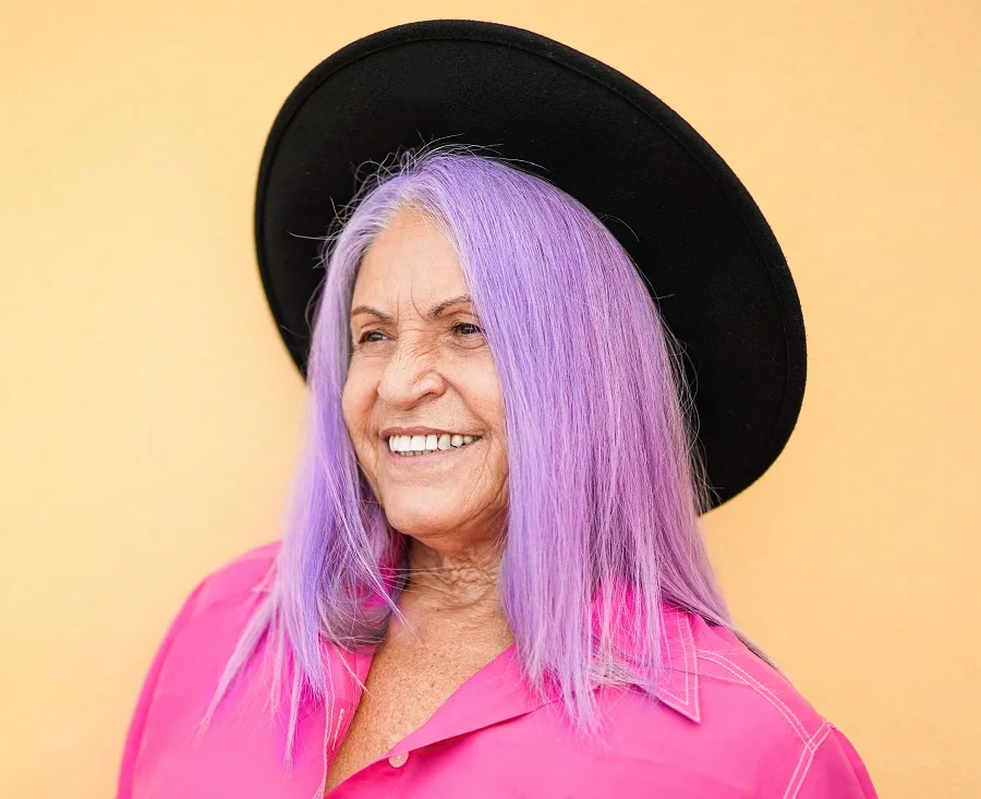 dyed hair for older women