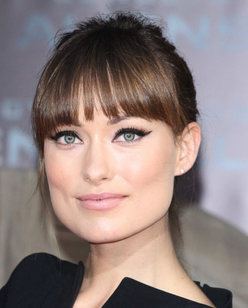 Olivia Wilde Hairstyle With Bangs 824x1024 