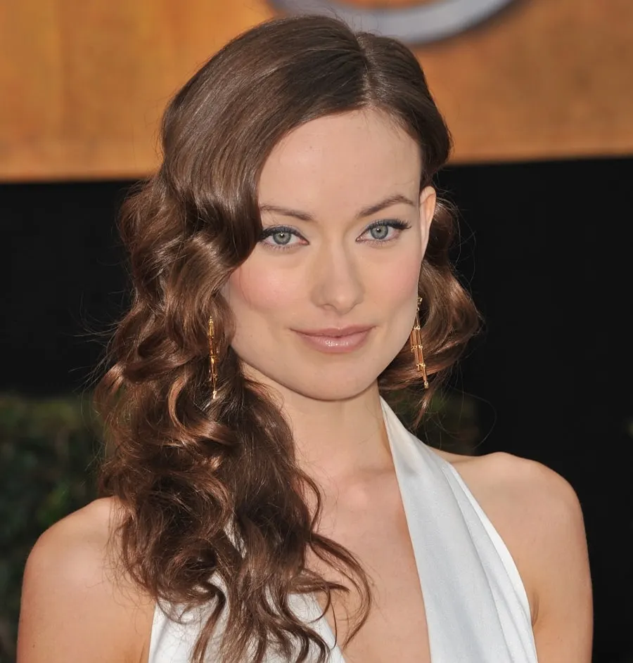 olivia wilde hairstyle with loose curls